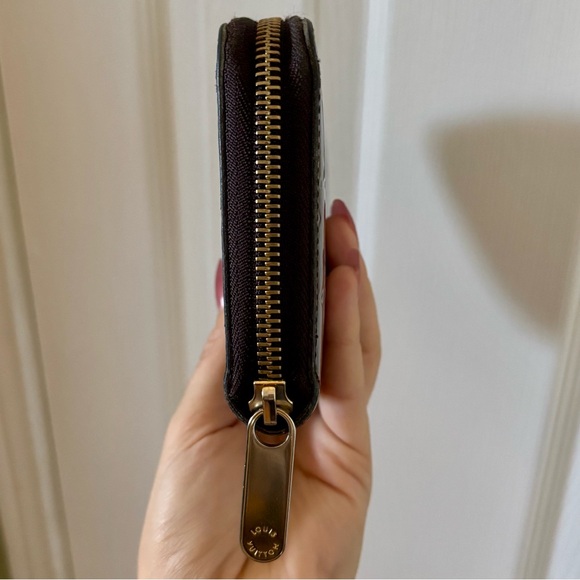 Louis Vuitton Vernis Zippy Wallet Terre d’ombre (Espresso) Authentic Long Wallet - Picture 3 of 16
